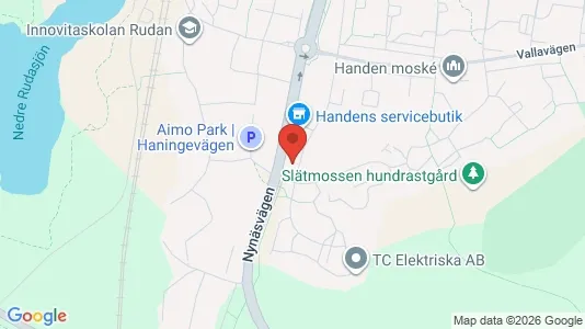 Lägenheter till salu i Haninge - kort over placeringen