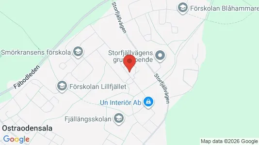 Lägenheter till salu i Östersund - kort over placeringen