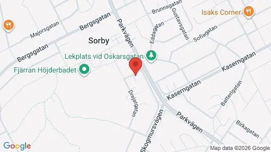 Lägenheter till salu i Gävle - kort over placeringen