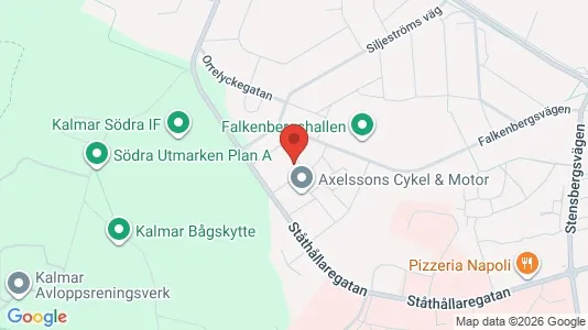 Lägenheter till salu i Kalmar - kort over placeringen