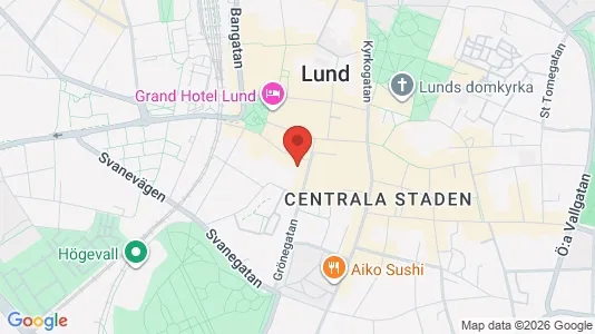 Lägenheter till salu i Lund - kort over placeringen