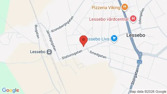 Lägenheter att hyra i Lessebo - kort over placeringen