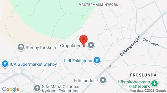 Lägenheter att hyra i Eskilstuna - kort over placeringen