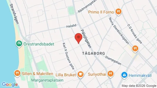 Bostadsrätter till salu i Helsingborg - kort over placeringen