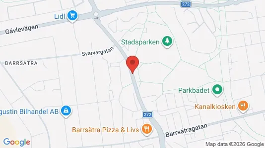 Bostadsrätter till salu i Sandviken - kort over placeringen