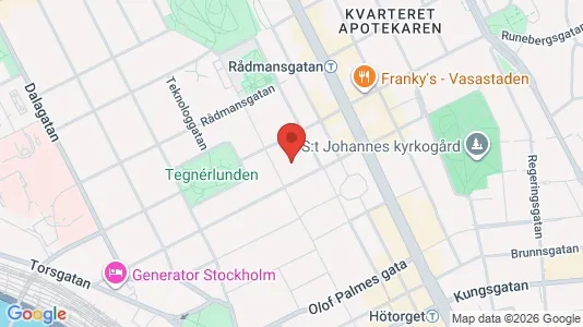 Lägenheter till salu i Stockholm Innerstad - kort over placeringen
