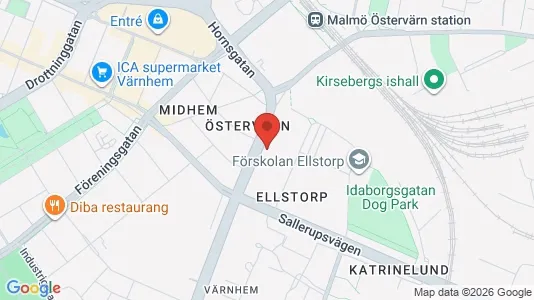 Lägenheter till salu i Malmö Centrum - kort over placeringen