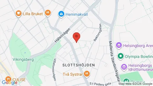 Lägenheter till salu i Helsingborg - kort over placeringen