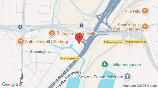Bostadsrätter till salu i Lundby - kort over placeringen