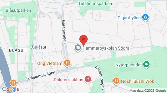 Bostadsrätter till salu i Söderort - kort over placeringen