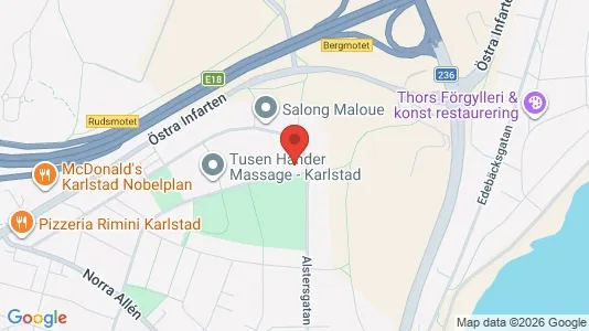 Bostadsrätter till salu i Karlstad - kort over placeringen