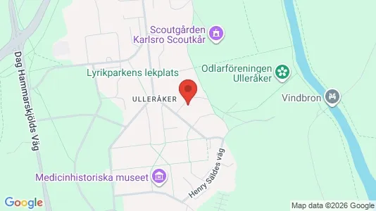 Bostadsrätter till salu i Uppsala - kort over placeringen