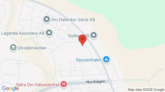 Lägenheter till salu i Gävle - kort over placeringen