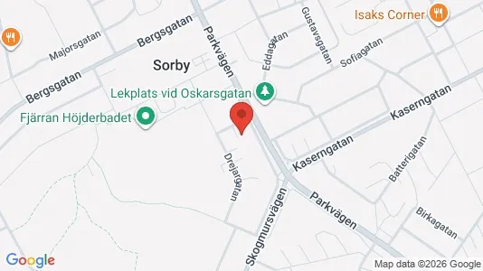 Lägenheter till salu i Gävle - kort over placeringen