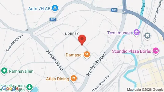 Lägenheter till salu i Borås - kort over placeringen