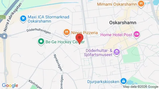Lägenheter till salu i Oskarshamn - kort over placeringen