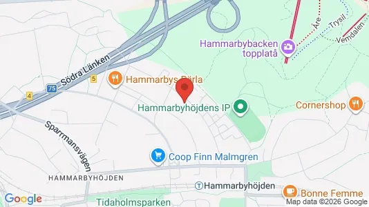 Lägenheter till salu i Söderort - kort over placeringen