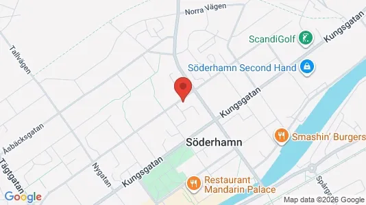 Lägenheter till salu i Söderhamn - kort over placeringen
