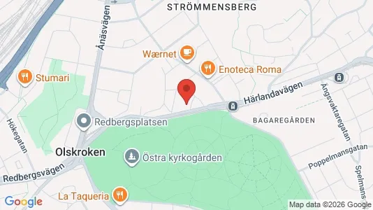 Lägenheter till salu i Örgryte-Härlanda - kort over placeringen