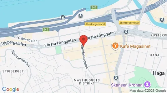 Lägenheter till salu i Göteborg Centrum - kort over placeringen