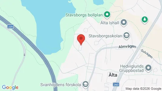 Lägenheter till salu i Nacka - kort over placeringen