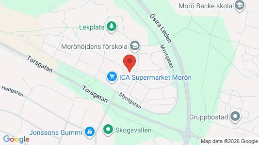 Lägenheter att hyra i Skellefteå - kort over placeringen