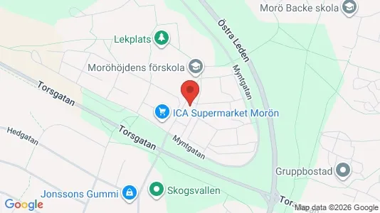 Lägenheter att hyra i Skellefteå - kort over placeringen