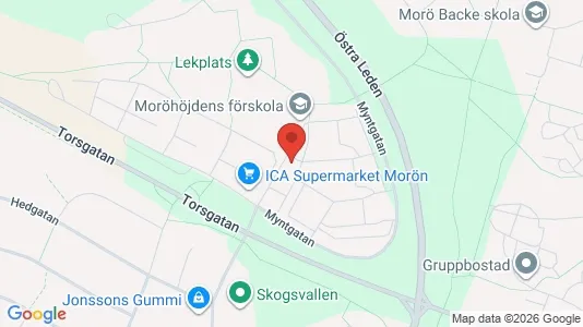 Lägenheter att hyra i Skellefteå - kort over placeringen