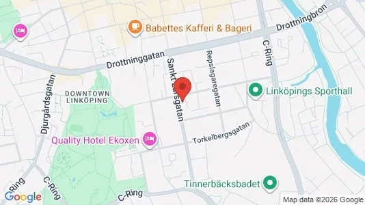 Bostadsrätter till salu i Linköping - kort over placeringen