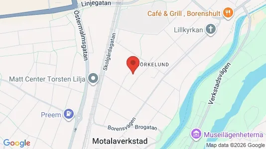 Bostadsrätter till salu i Motala - kort over placeringen
