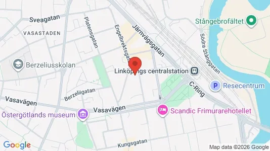 Bostadsrätter till salu i Linköping - kort over placeringen