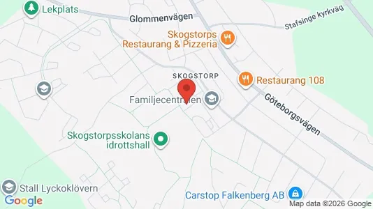 Bostadsrätter till salu i Falkenberg - kort over placeringen