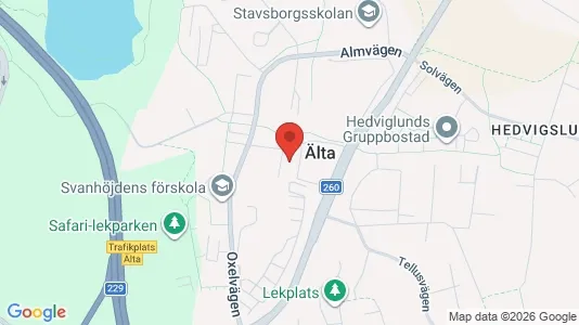 Lägenheter att hyra i Nacka - kort over placeringen
