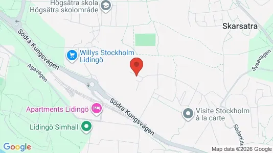 Lägenheter att hyra i Lidingö - kort over placeringen