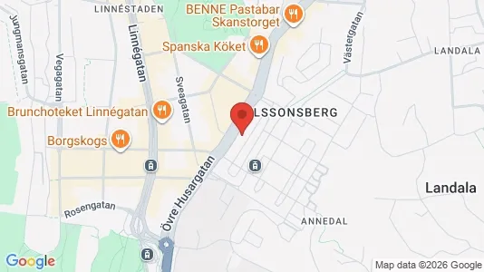 Lägenheter att hyra i Göteborg Centrum - kort over placeringen