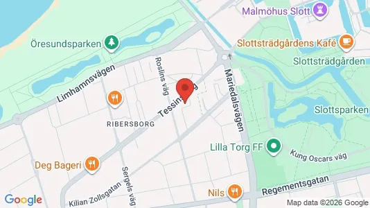 Lägenheter att hyra i Malmö Centrum - kort over placeringen