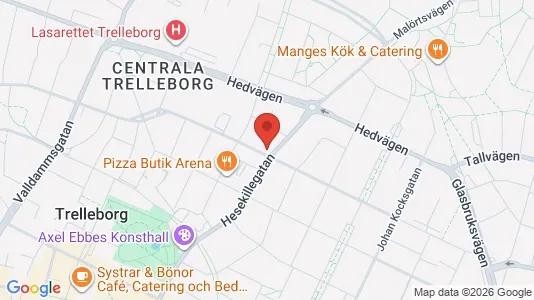 Lägenheter att hyra i Trelleborg - kort over placeringen