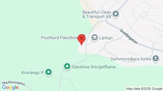 Lägenheter att hyra i Borås - kort over placeringen