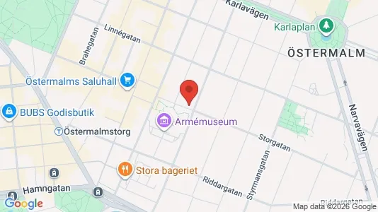 Lägenheter att hyra i Östermalm - kort over placeringen