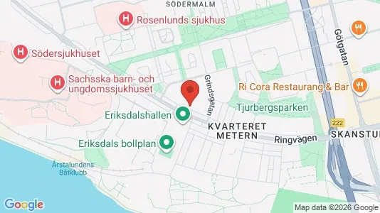 Lägenheter att hyra i Södermalm - kort over placeringen