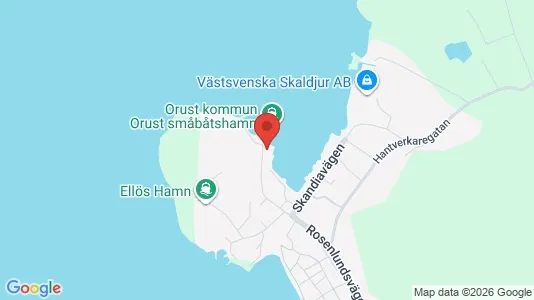 Bostadsrätter till salu i Orust - kort over placeringen