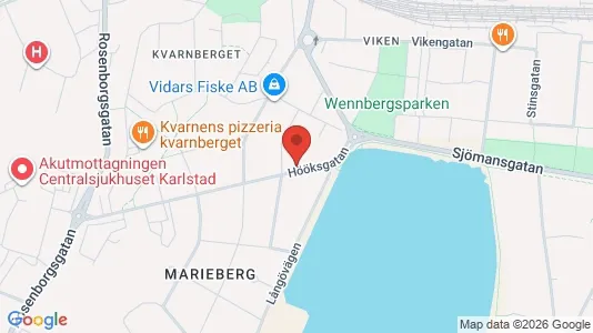 Bostadsrätter till salu i Karlstad - kort over placeringen
