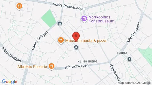 Bostadsrätter till salu i Norrköping - kort over placeringen