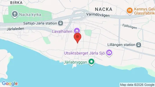 Lägenheter till salu i Nacka - kort over placeringen