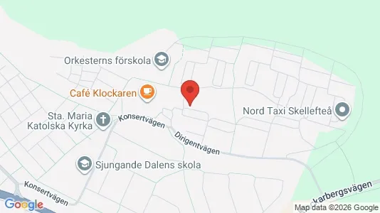 Lägenheter till salu i Skellefteå - kort over placeringen