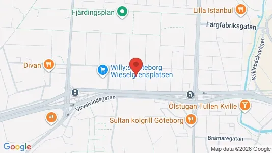 Lägenheter till salu i Lundby - kort over placeringen