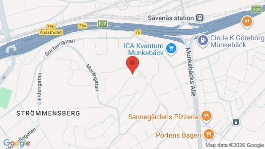 Lägenheter till salu i Örgryte-Härlanda - kort over placeringen