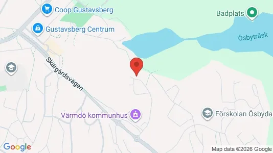 Lägenheter till salu i Värmdö - kort over placeringen