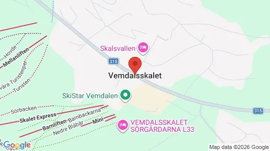 Lägenheter till salu i Härjedalen - kort over placeringen