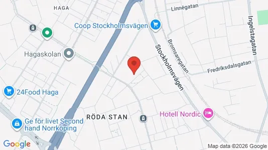 Lägenheter till salu i Norrköping - kort over placeringen